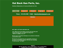 Tablet Screenshot of outbackgunparts.com
